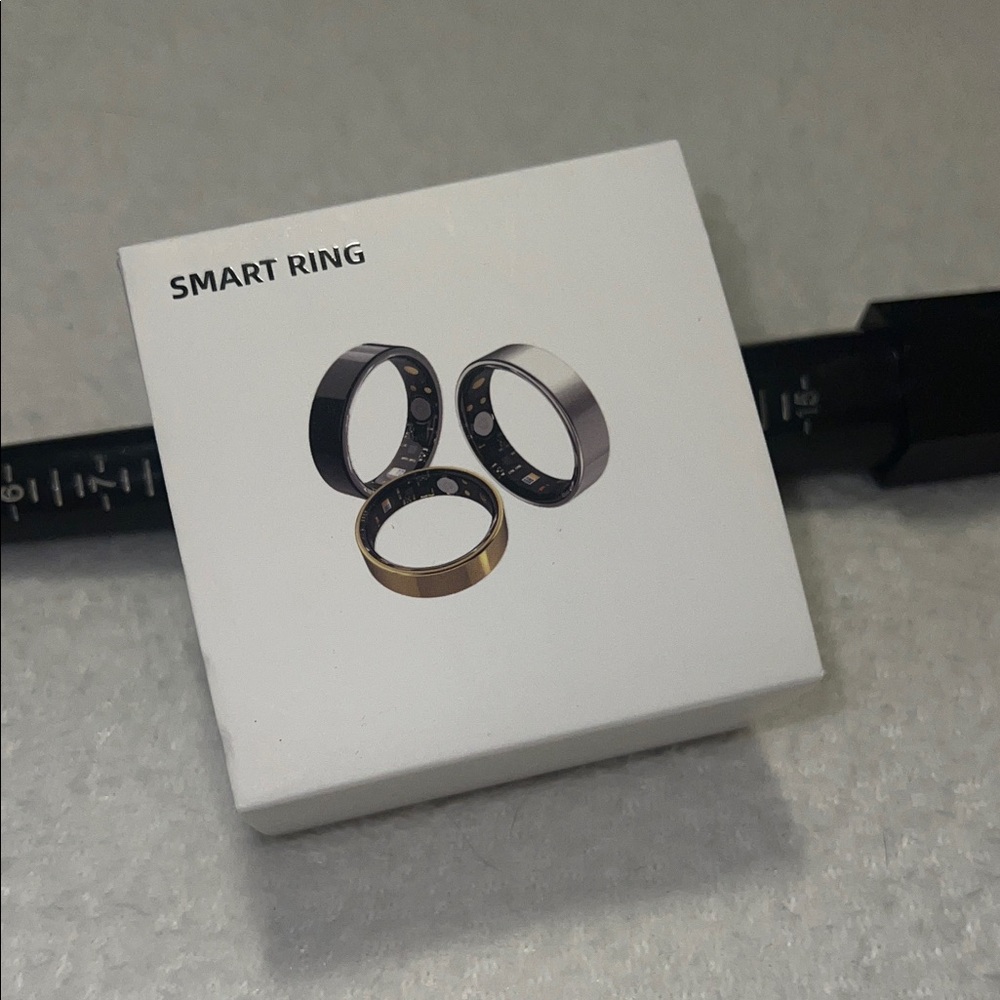 Smart Ring Set in Black, Silver, and Gold